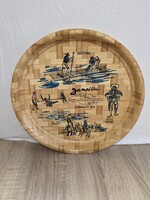 Jamaican Bamboo Tray with 6 Coasters