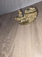 Tejes árus tömör sárgaréz miniatűr