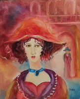 B.Tóth Irisz EMLÉKEK- modern festmény