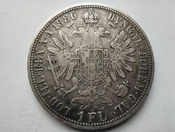 Ausztria Ferenc József .900 ezüst 1 Florin 1886
