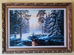 Vladimir Najgyanov - Tél - nagyméretű (60x80 cm+keret)