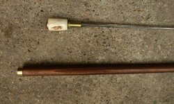 Szovjet CCCP jelvényes markolatú tőrösbot, sétabot, túrabot kihúzható pengés