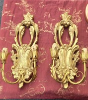 Faragott falikarok párban, 2 db falikar