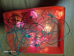 Antik karácsonyfa izzó retro karácsonyi fény füzér régi karácsonyfa égő fényfűzér