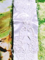 Vadi uj gyönyörű csipkés gyöngyös menyasszonyi kesztyű