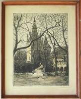 (K) Konecsni György (1908 – 1970) : Anonymus / Budapest / Városliget