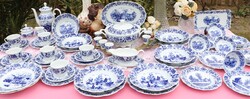 Seltmann Weiden Theresia Heimatland Blau 56 db-os étkészlet