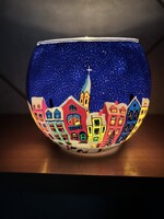 Millefiori karácsonyi Télapós mécses - nagyobb méretű