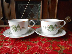 Hollóházi Erika mintás, nagyméretű teás csésze, fél literes