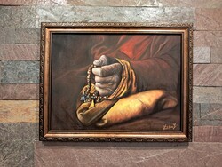 Ima 40 x 30 cm olajfestmény