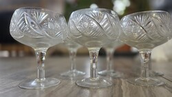 Ólomkristály fagylaltos kehely