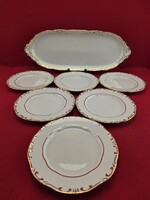 Zsolnay stafír mintás új szendvicses készlet