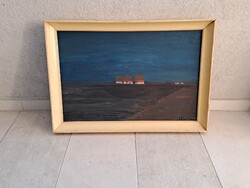 Almásy Gyula Béla Sáros Föld képcsarnokos festmény