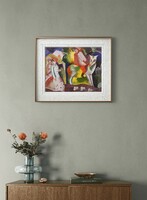 Kádár Béla "Vágyakozás" c. festmény reprodukciója, giclée print