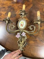 Porcelán betétesek falikar