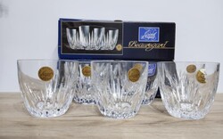 Cristal d'Arques,"Beauregard" kristály Whiskys pohár készlet
