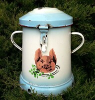 5 L. lucky charm from Bonyhád enamel on a greased pot.