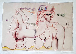 Ef Zámbó István - Az erotika anatómiája 41 x 58 cm EBP, merített papír