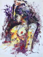 A szépség allegóriája by Konrad Biro. 44x33   cm . Alacsony induló árral! Egy hét-egy esély!