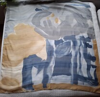 Vintage poly olasz kendő, francia design, Puerto Oliver Paris