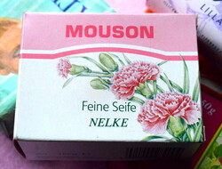 Retro MOUSON Nelke szegfűolajos parfüm szappan  125gr Germany