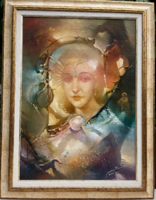 Buday Mihály "A Magyar golgota"Olajfesmény 70x50cm méretben +keret