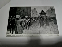 Ferenc József császár és király temetési menete a bécsi Szent István-székesegyház előtt   10923.