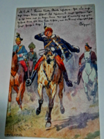 Ludwig Koch festő: K.u.K magyar huszárok, a Császári Királyi lovasságban, 1903-ban     1099