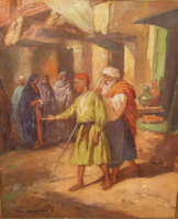 ÜNNEPI AJÁNLAT ! CSODÁS EREDETI VYDAI BRENNER NÁNDOR /1903-1949/ : ARAB KOLDUS