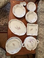 Zsolnay lila barackvirág étkészlet 25 részes