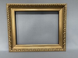 Nagy méretű antik ökörszemes keret