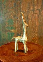 Réz állat figura, mini szobor