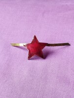 Szocialista korszak. Munkásőr vörös csillag sapka jelvény.