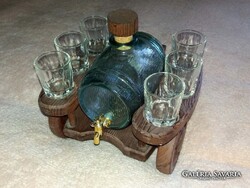 FA KEREKEN GURULÓ RÉZ CSAPOS BOROS  HORDÓVAL BOROS KÉSZLET NEM HASZNÁLT