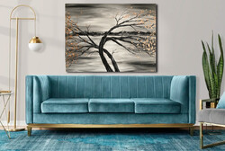 JMModernAbstract: Golden Twilight 90x70 cm-es kortárs festmény