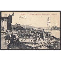 Magyarország,Budapest I. - Kilátás a Gellérthegyről 1913