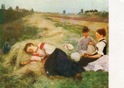 Képeslap:  Csók István festmény.