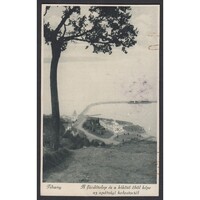 ,Tihany - A fürdőtelep és a kikötő öböl képe az apátsági kolostortól 1929