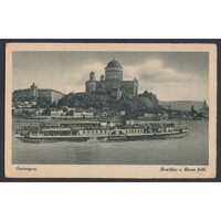 ,Esztergom - Bazilika a Duna felől - Szent László gőzös 1939