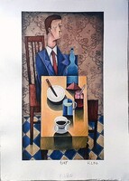 Vinkó Leó - Ha elegánsabb lennék 42 x 30 cm computer print, merített papír