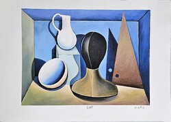 Vinkó Leó - Kubista művészeti album computerprint, merített papír