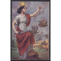 Magyarország,Győzünk mert velünk az igazság! - Propaganda képeslap 1916