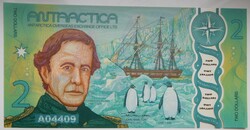 Antarktika 3 dollár 2020 UNC Polimer