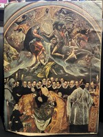 El Greco: Orgaz gróf temetése - vászonra nyomott műnyomat