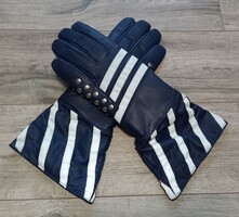 Rendőr motoros téli kesztyű (bőr)