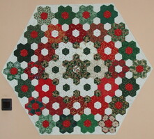 Karácsonyi terítő, falikép: Szédületes terítő vagy falikép. Lakásod fénypontja lehet.