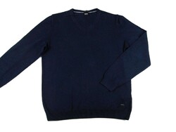 EREDETI HUGO BOSS (M) ELEGÁNS NŐI ÉJ SÖTÉTKÉK PULÓVER