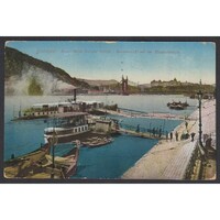 Magyarország,Budapest V. - Pesti alsó rakpart - Dunai látkép az Erzsébet-híddal 1916