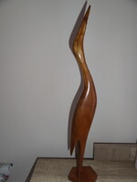 Retro vintage daru-gém madár fa szobor