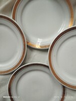 Arany virág szegelyes  süteményes tányér